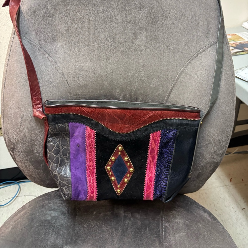 Colorful Patchwork Shoulder Bag